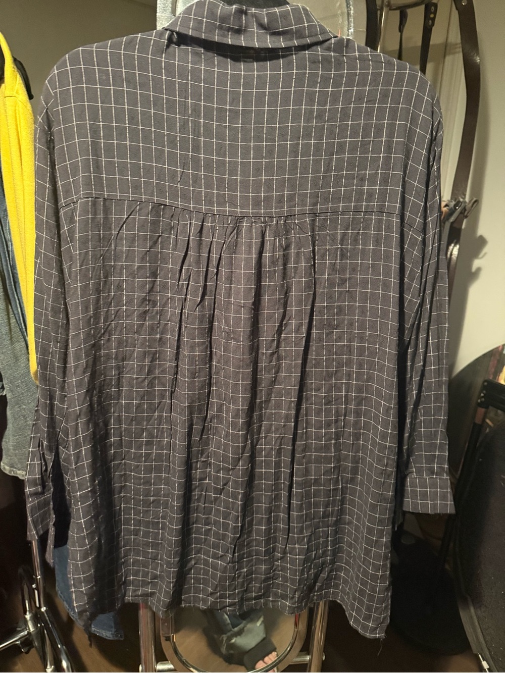 Easel Button-Up with Ruffled Detail - Picture 2 of 2